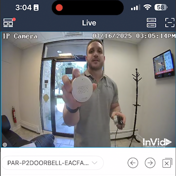 Doorbell-video-interface-screenshot
